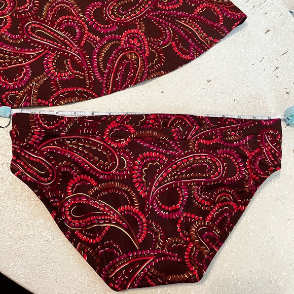 LIZ LANGE Maternity Paisley Print Tankini - Size SMALL - Picture 7 of 8